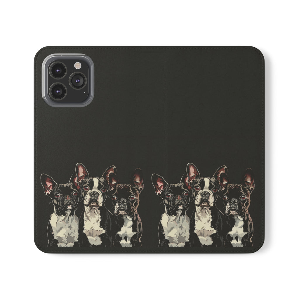 Boston Terrier Phone Case | Boston Terrier Wallet Phone Case | IPhone & Samsung Galaxy Boston Terrier Flip Cases