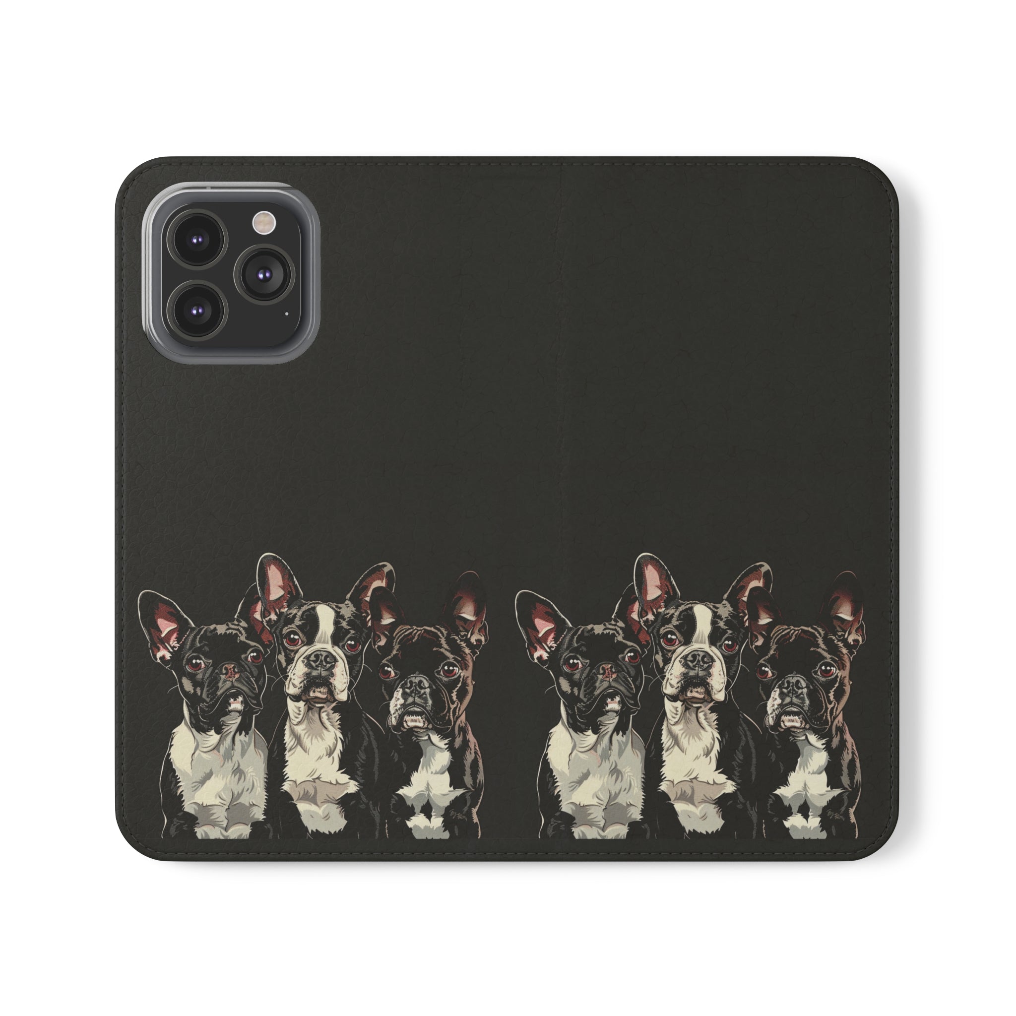 Boston Terrier Phone Case | Boston Terrier Wallet Phone Case | IPhone & Samsung Galaxy Boston Terrier Flip Cases