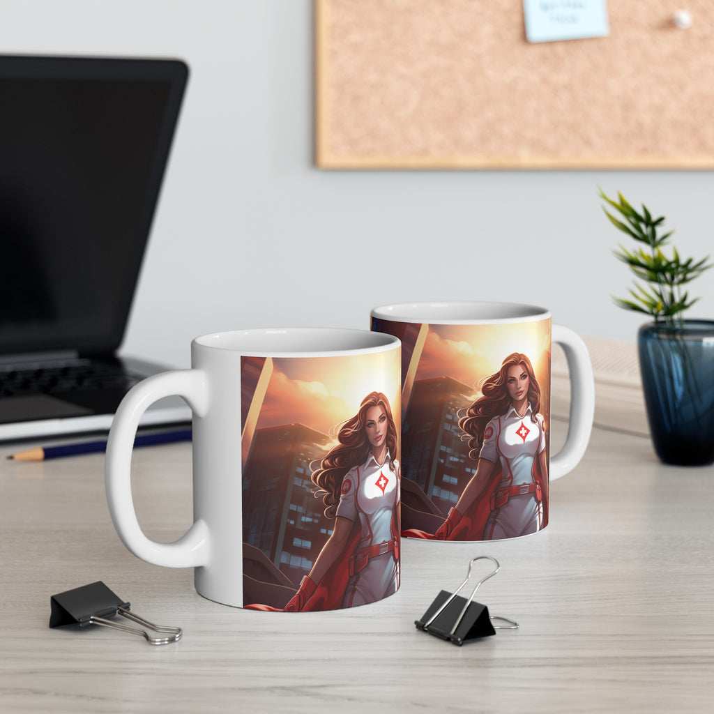 Superhero Nurse Mug | Nurse Gift | Future Nurse ICU Nurse Registered Nurse ER Nurse Pediatric Nurse Ceramic Mug 11oz