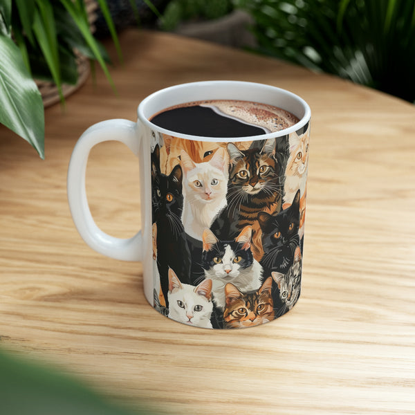 Cute Cats Mug | Cat Coffee Mug | Cute Cat Gift | Funny Cat Presents | Cat Mug 2 11oz