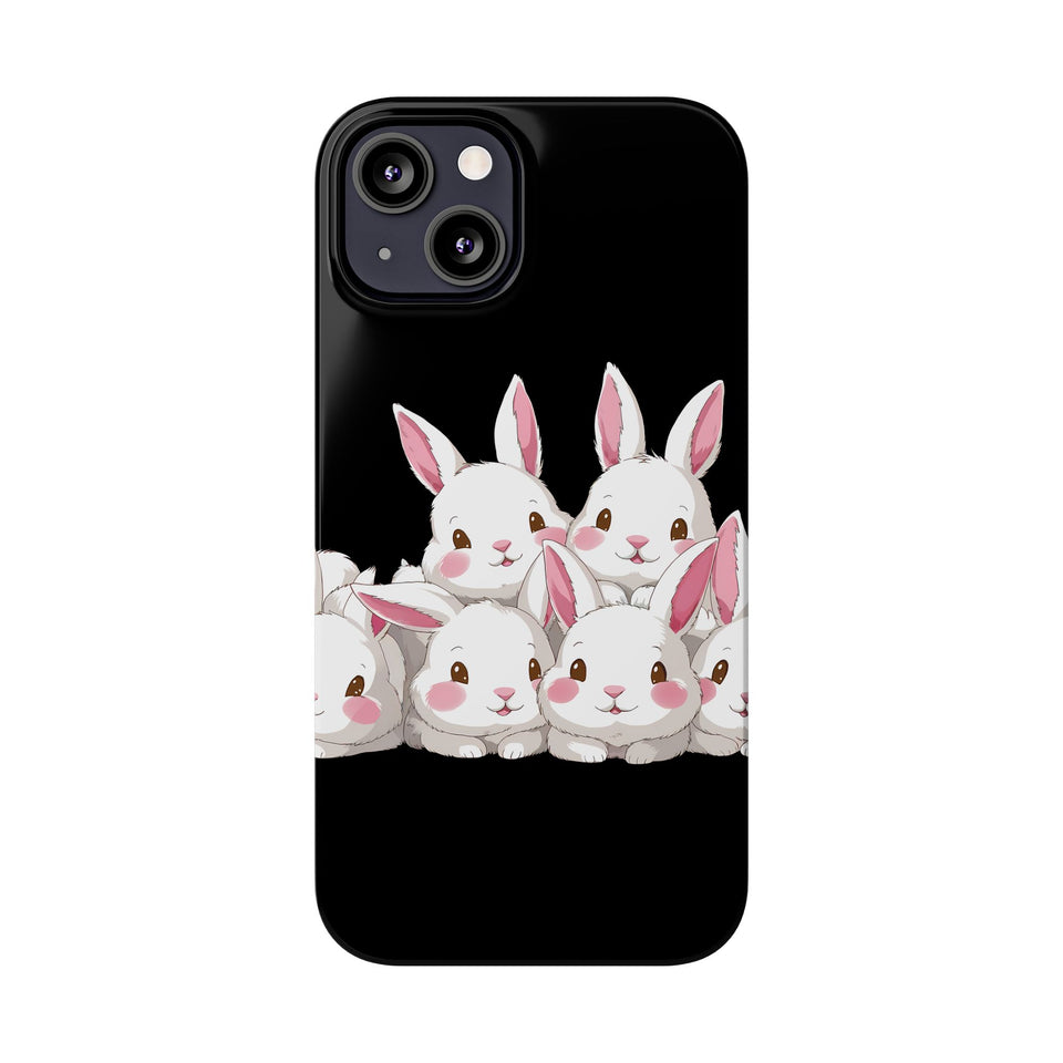 Premium Cute Rabbit iPhone Case | Rabbit Gifts Slim Phone Cases