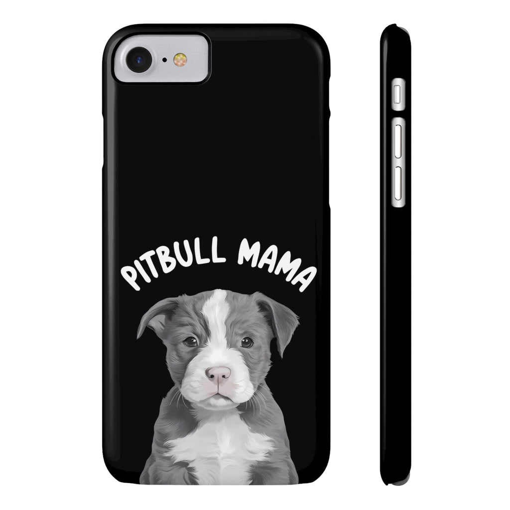 Premium Pitbull Mama iPhone Case | Pitbull Gifts Slim Phone Cases