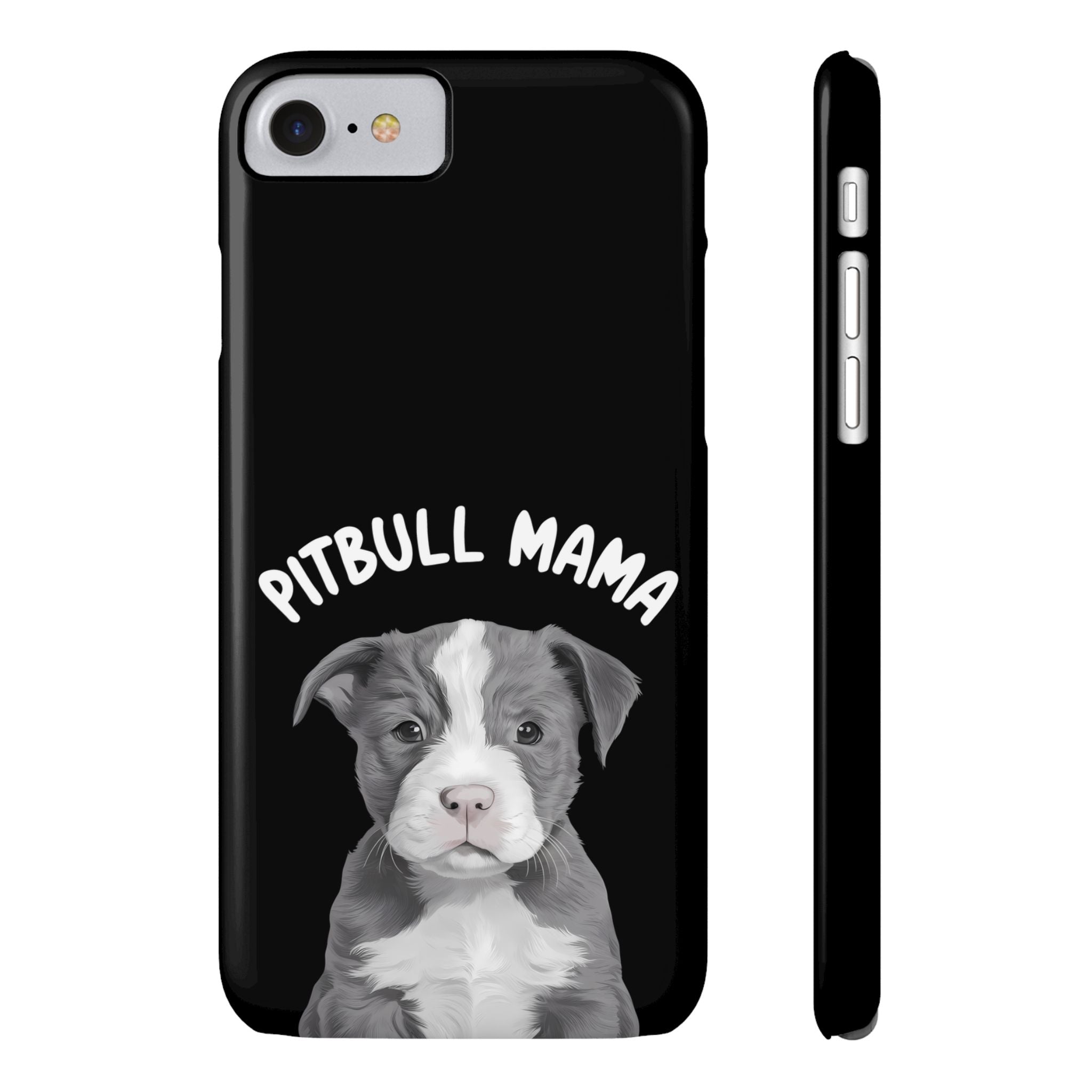 Premium Pitbull Mama iPhone Case | Pitbull Gifts Slim Phone Cases