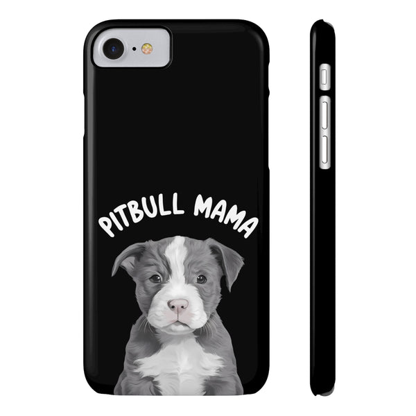 Premium Pitbull Mama iPhone Case | Pitbull Gifts Slim Phone Cases