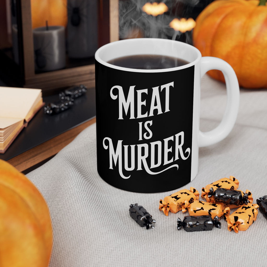 Vegan - Meat Is Murder 11oz/15oz 2 Ceramic Mug