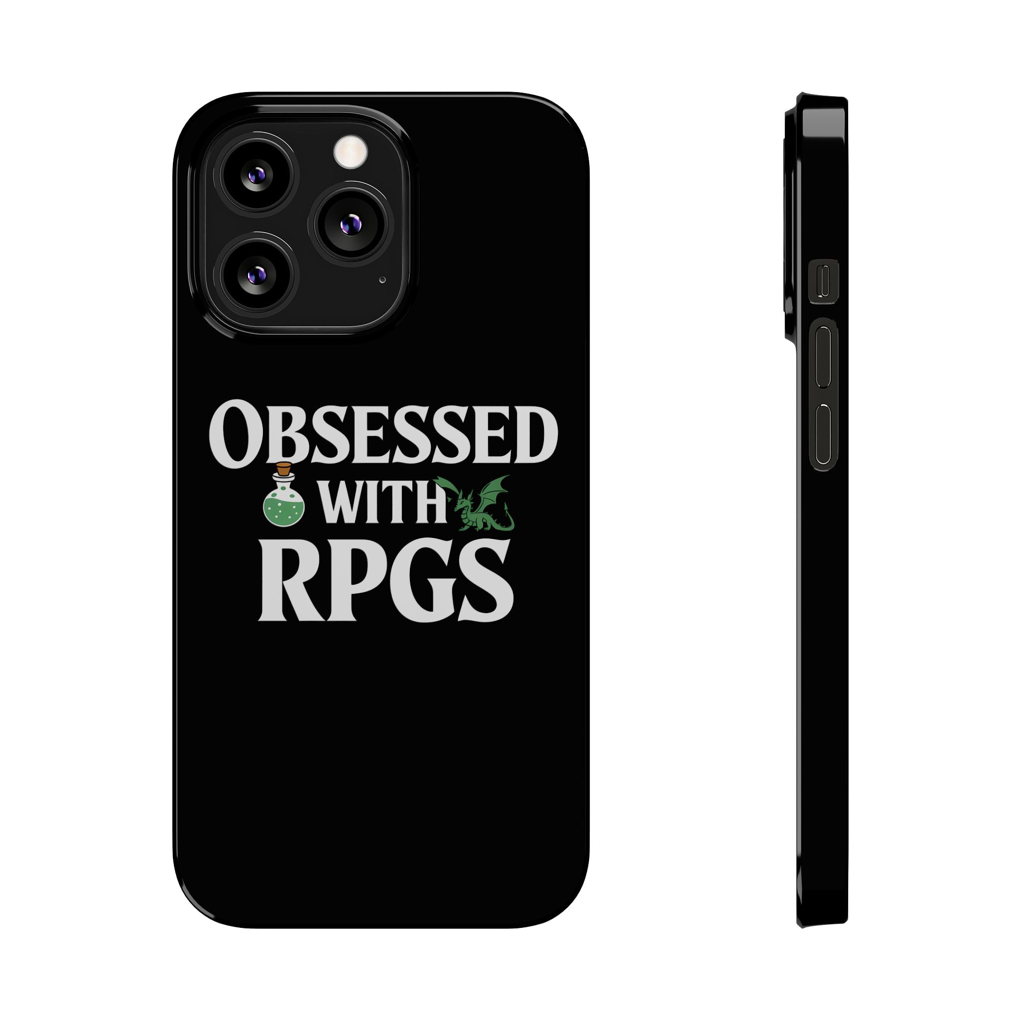 Premium Obsessed With RPGs iPhone Case | Role Playing Game Slim Phone Cases