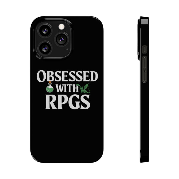 Premium Obsessed With RPGs iPhone Case | Role Playing Game Slim Phone Cases
