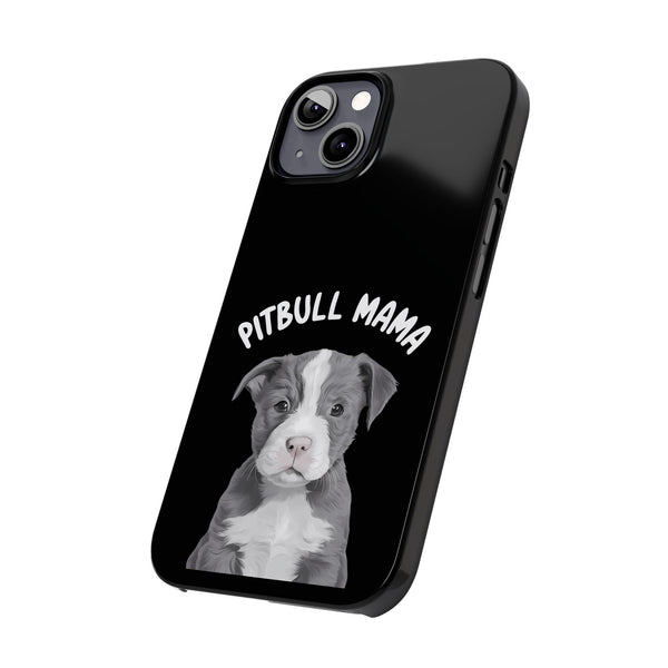 Premium Pitbull Mama iPhone Case | Pitbull Gifts Slim Phone Cases