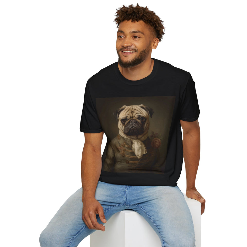 Classical Pug Shirt | Pug Presents | Pug Gift | Pug Painting T Shirt