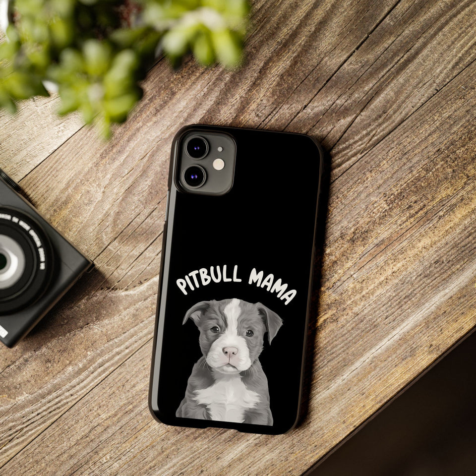 Premium Pitbull Mama iPhone Case | Pitbull Gifts Slim Phone Cases