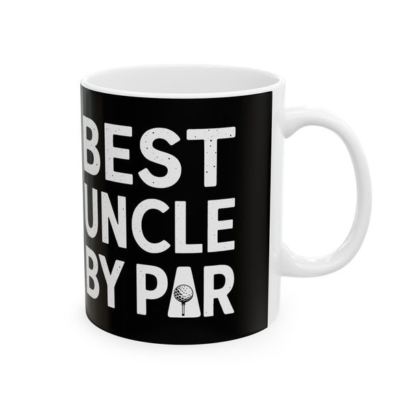 Best Uncle By Par Funny Golf Mug | Golf Gift | Uncle Merchandise | WUncle Birthday Gifts | Uncle Presents Golf Ceramic Mug 11oz 2