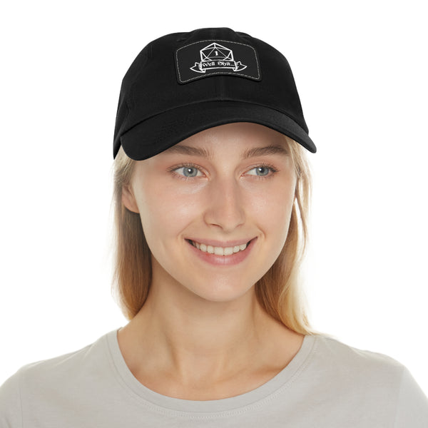 Well Shit Fantasy Tabletop RPG Baseball Cap | Fantasy Role PLaying Game Dad Hat with Leather Patch