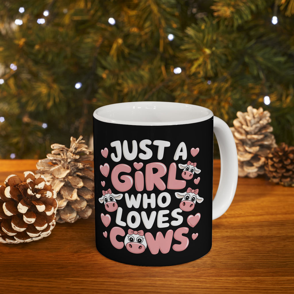 Just A Girl Who Loves Cows Mug | Cow Gifts | Cow Coffee Mug 11oz