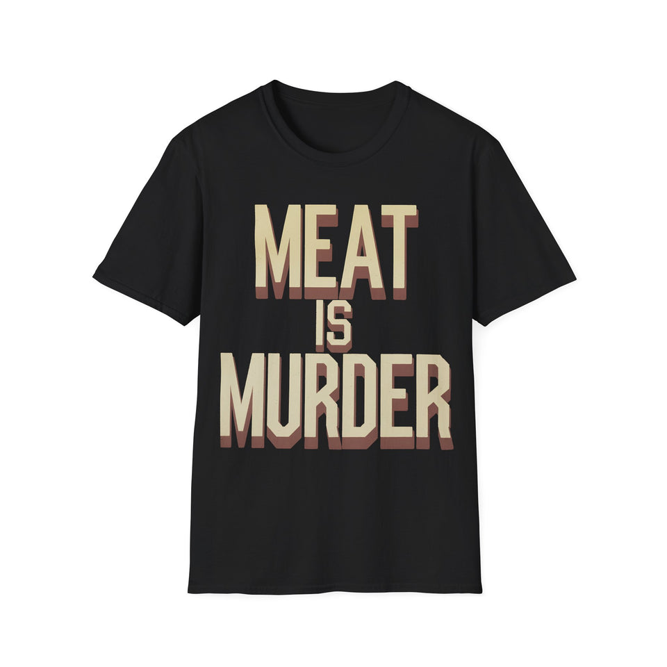 Vegan Meat Is Murder Shirt | Vegan Gift | Vegetarian Unisex Vegan Present T Shirt