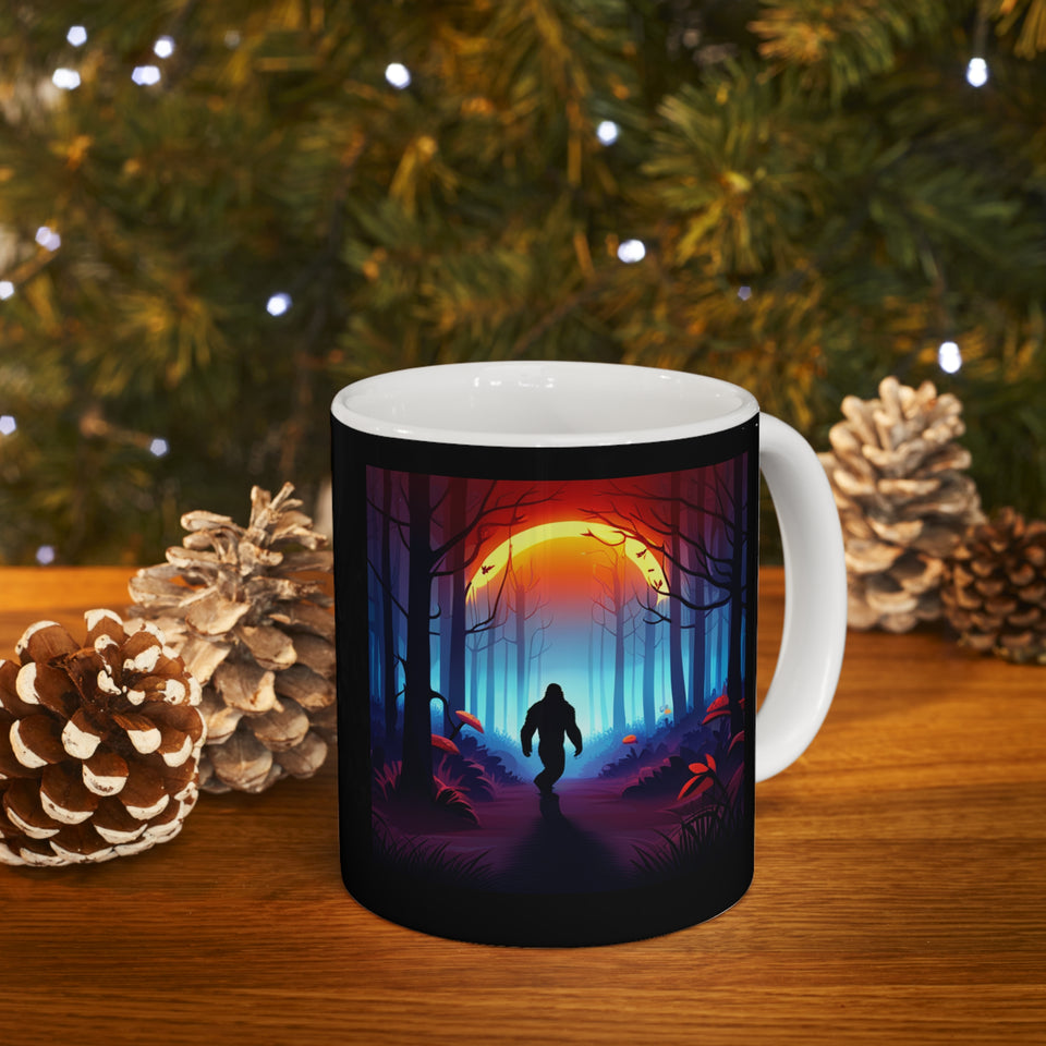 Bigfoot Mug | Bigfoot Gift | Sasquatch Yeti Abominable Snowman Ceramic Mug 11oz