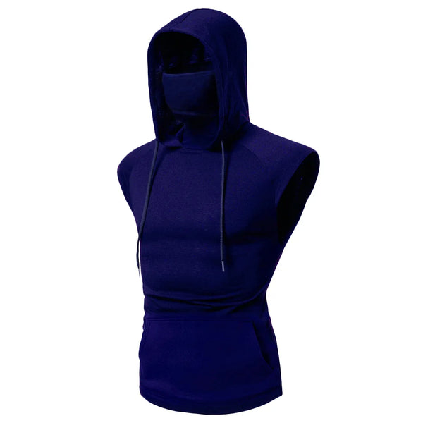 Mens Sleeveless Gym Hoodie