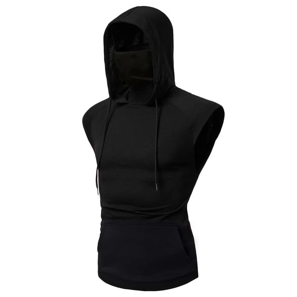 Mens Sleeveless Gym Hoodie