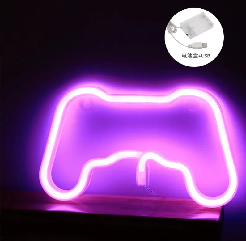 Gaming LED Neon Home Décor Light | Game Controller LED Light