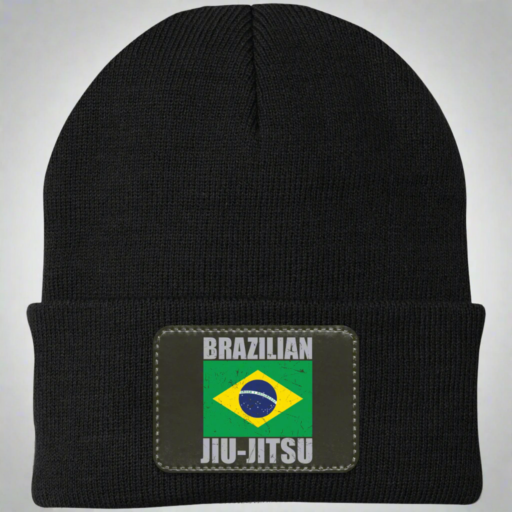 Brazilian Jiu Jitsu Flag 2 BJJ Acrylic Beanie