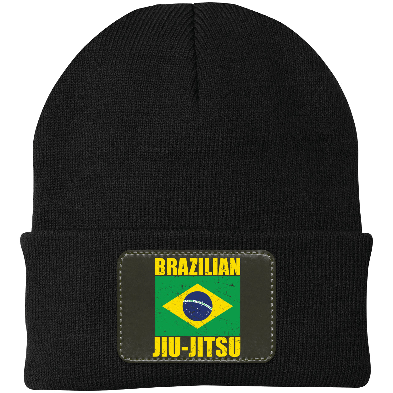 Brazilian Jiu Jitsu Flag 3 BJJ Acrylic Beanie