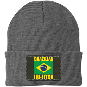 Brazilian Jiu Jitsu Flag 3 BJJ Acrylic Beanie Brazilian Jiu Jitsu Flag 3 BJJ Acrylic Beanie