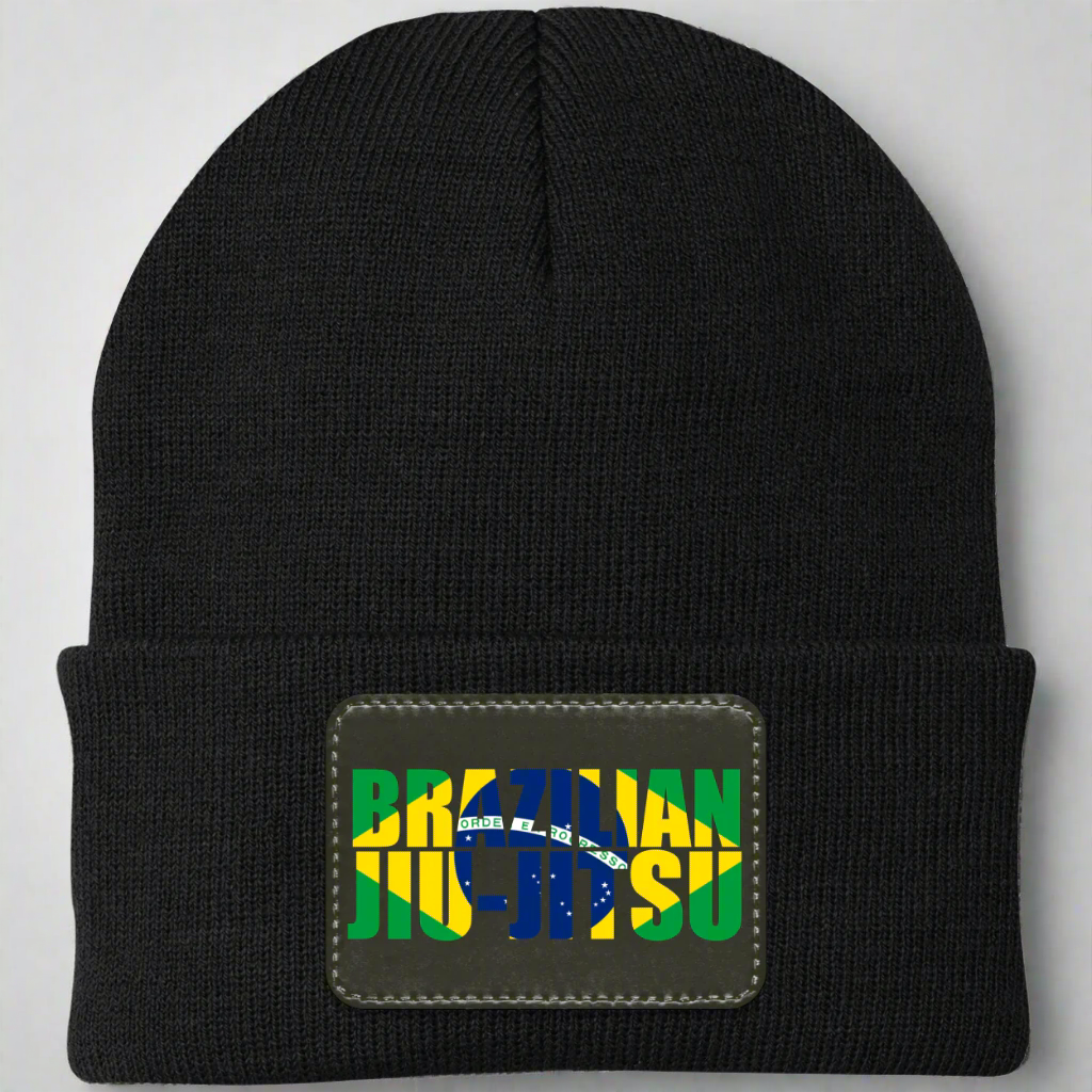 Brazilian Jiu Jitsu Flag BJJ Acrylic Beanie Main image