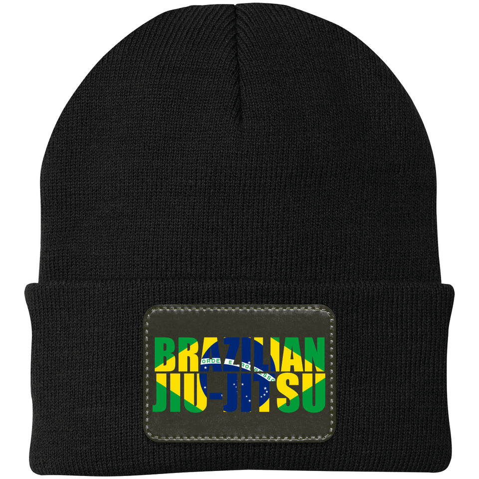 Brazilian Jiu Jitsu Flag BJJ Acrylic Beanie