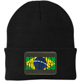 Brazilian Jiu Jitsu Flag BJJ Acrylic Beanie Brazilian Jiu Jitsu Flag BJJ Acrylic Beanie