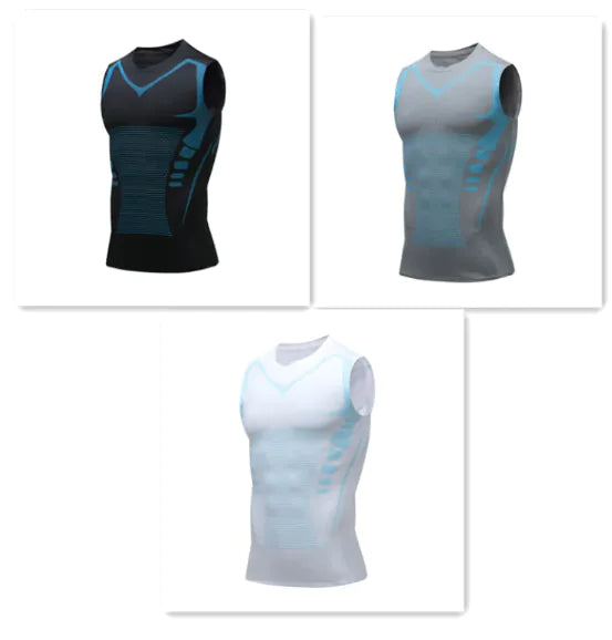 Men's Quick-Dry Slim Fit Workout Compression Shirt Vest