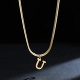 Elegant A-Z Stainless Steel Pendant Necklace Elegant A-Z Stainless Steel Pendant Necklace