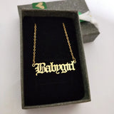 Babygirl Pendant Necklace | Baby Girl Necklace Babygirl Pendant Necklace | Baby Girl Necklace