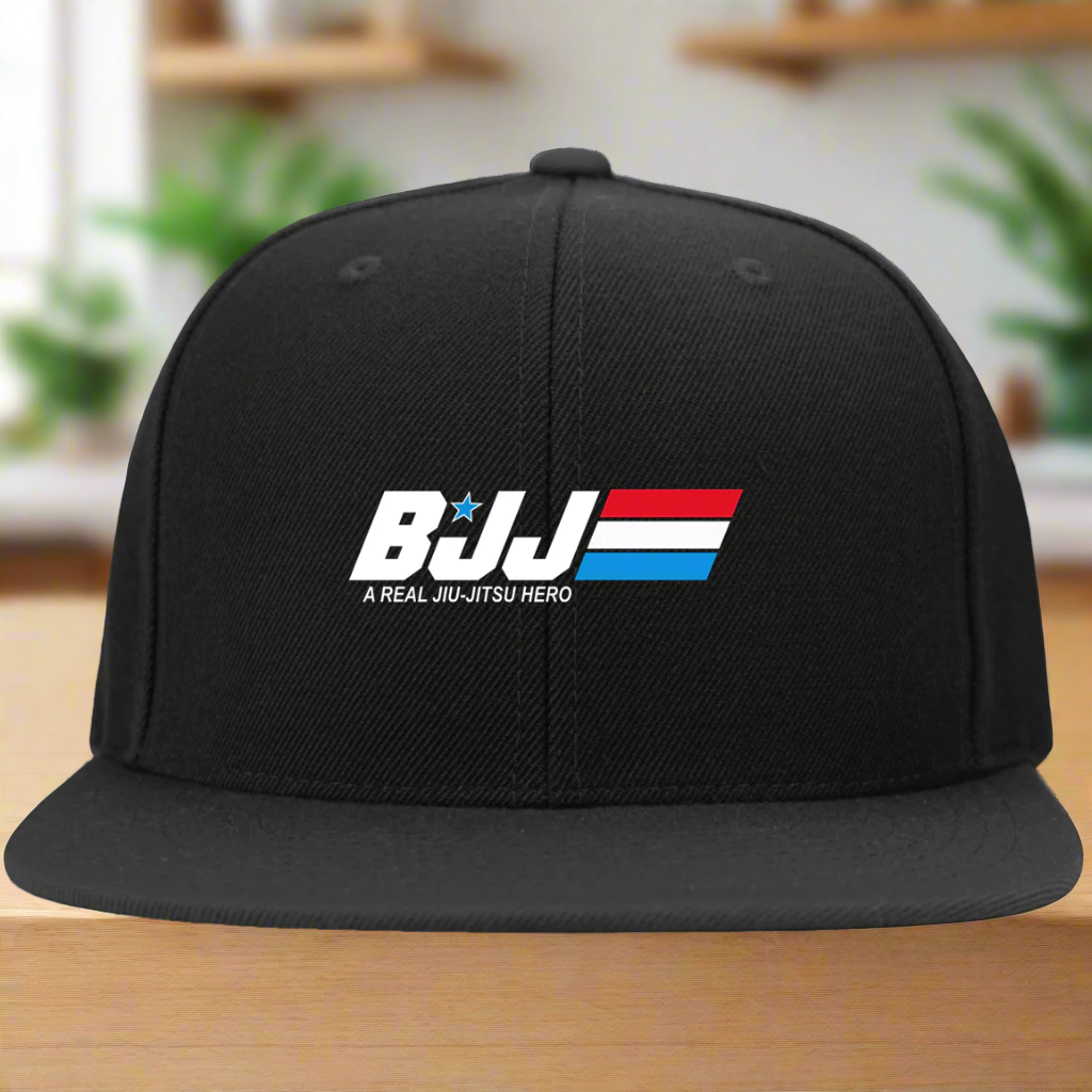 BJJ A Real Jiu Jitsu Hero BJJ Snapback Hat Main image