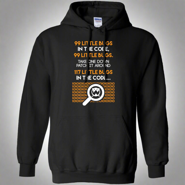 Programmer 99 Little Bugs In The Code Pullover Hoodie 8 oz.