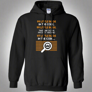 Programmer 99 Little Bugs In The Code Pullover Hoodie 8 oz. Programmer 99 Little Bugs In The Code Pullover Hoodie 8 oz.