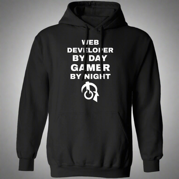 Web Developer By Day Gamer By Night Hoodie