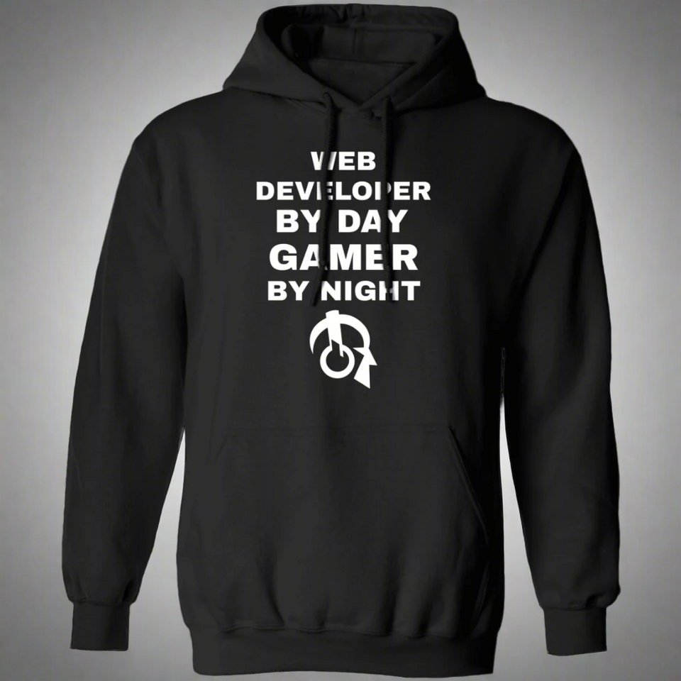 Web Developer By Day Gamer By Night Hoodie