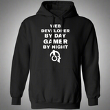 Web Developer By Day Gamer By Night Hoodie Web Developer By Day Gamer By Night Hoodie