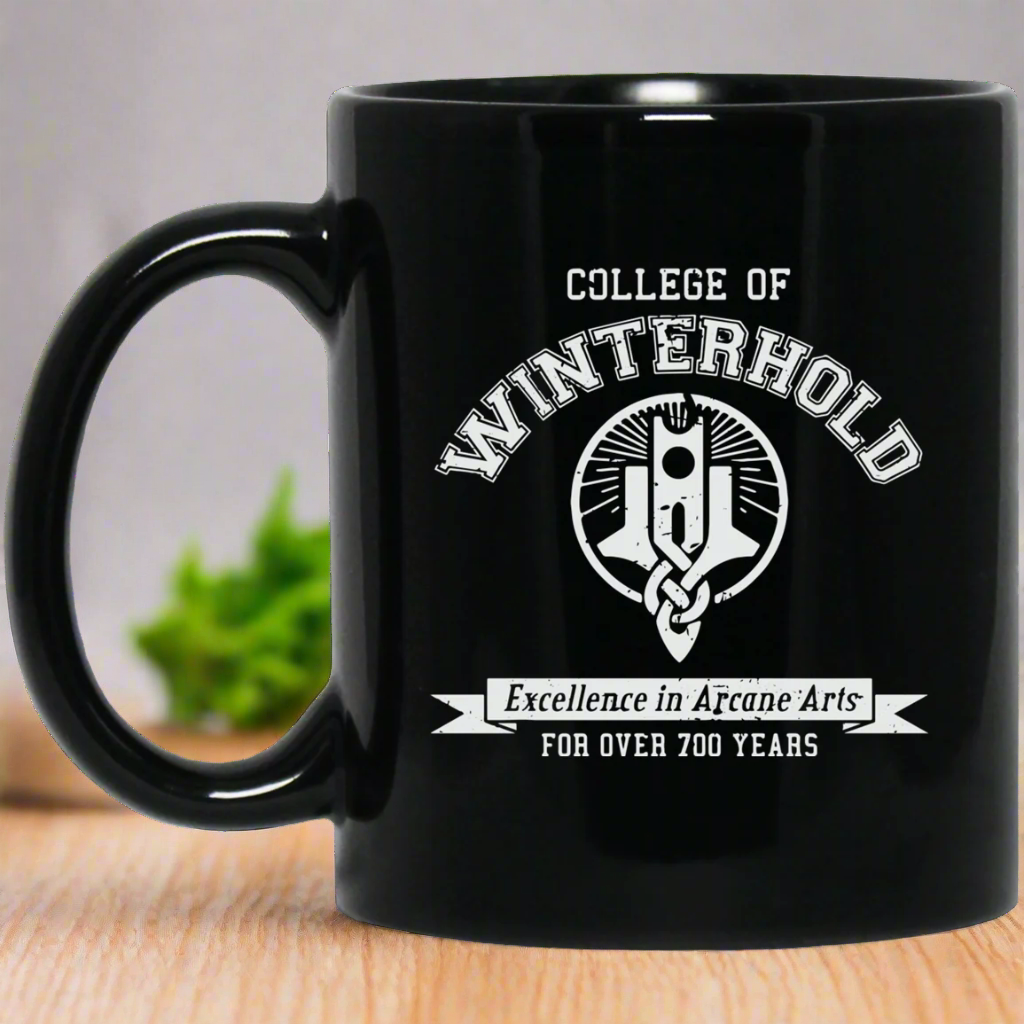 College of Winterhold 11 oz. Black Mug Main image