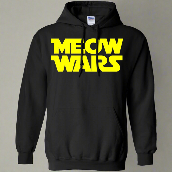 Meow Wars Cat Lover Pullover Hoodie 8 oz.