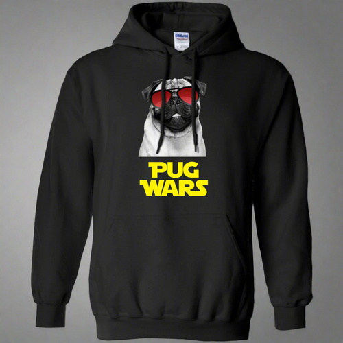 Pug Wars Return Of The Pug Pullover Hoodie 8 oz.