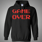 Game Over Retro Classic Video Gaming Pullover Hoodie 8 oz. Game Over Retro Classic Video Gaming Pullover Hoodie 8 oz.