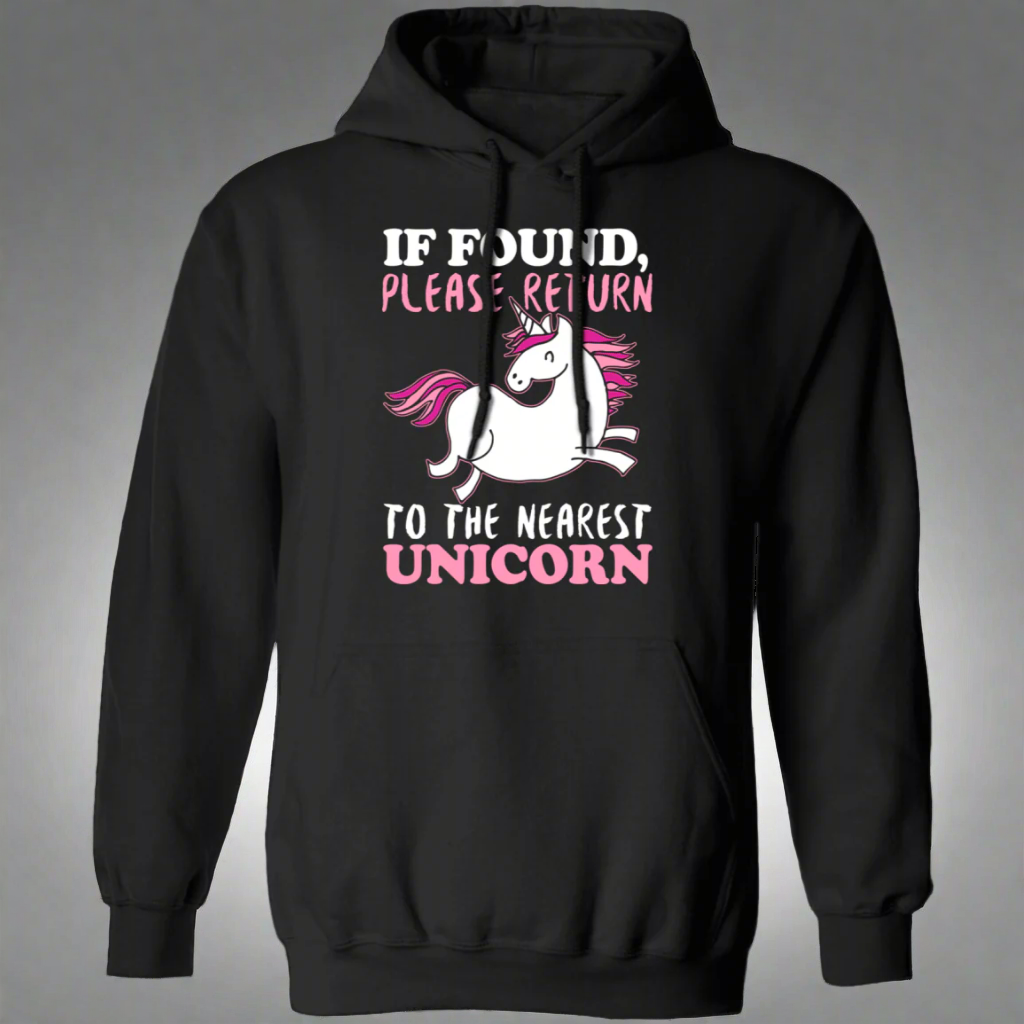 If Found Please Return To The Nearest Unicorn Hoodie Main image