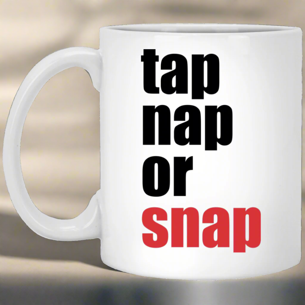 Brazilian Jiu Jitsu Tap Nap Or Snap BJJ 11 oz. White Mug Main image