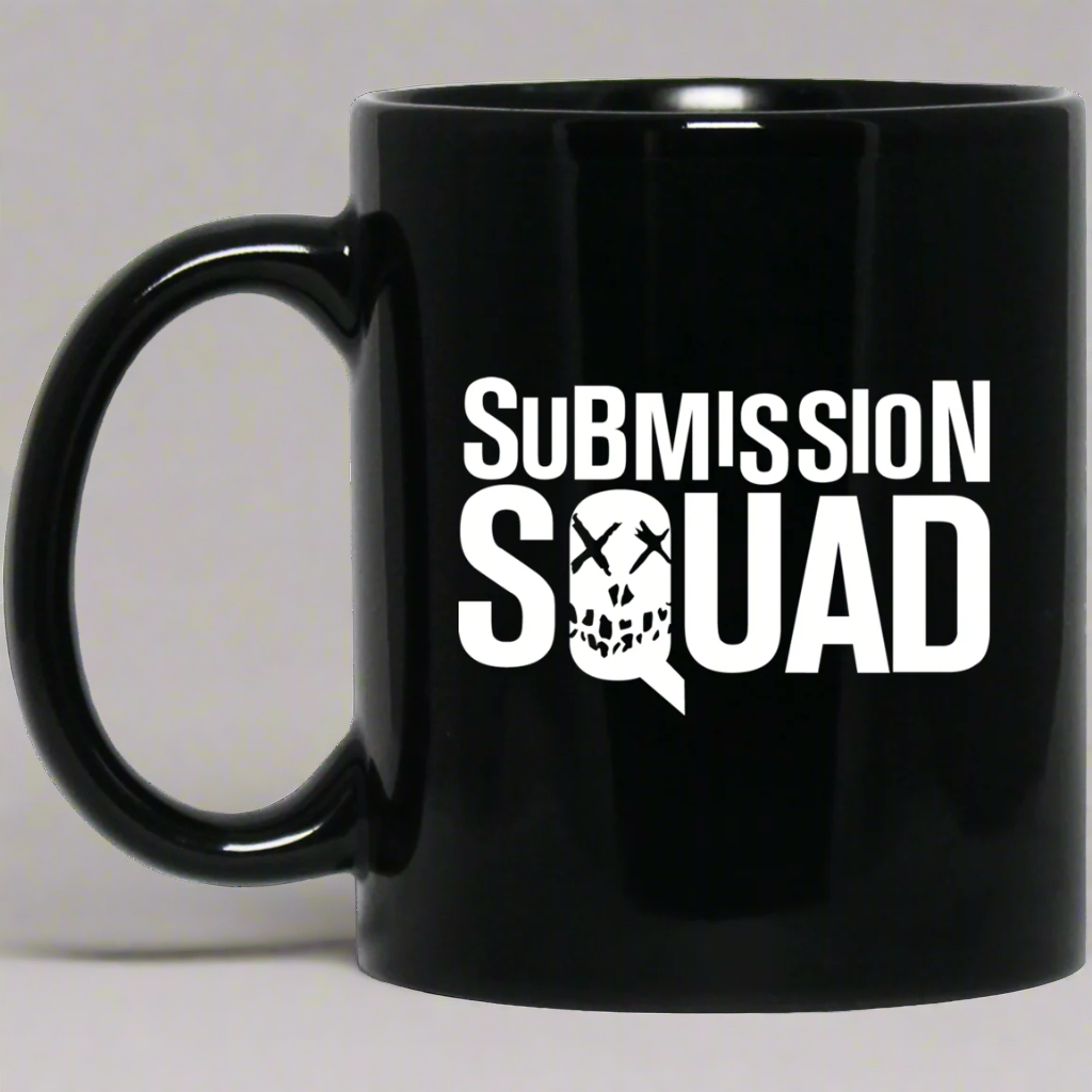 Brazilian Jiu Jitsu Submission Squad BJJ 11 oz. Black Mug Main image