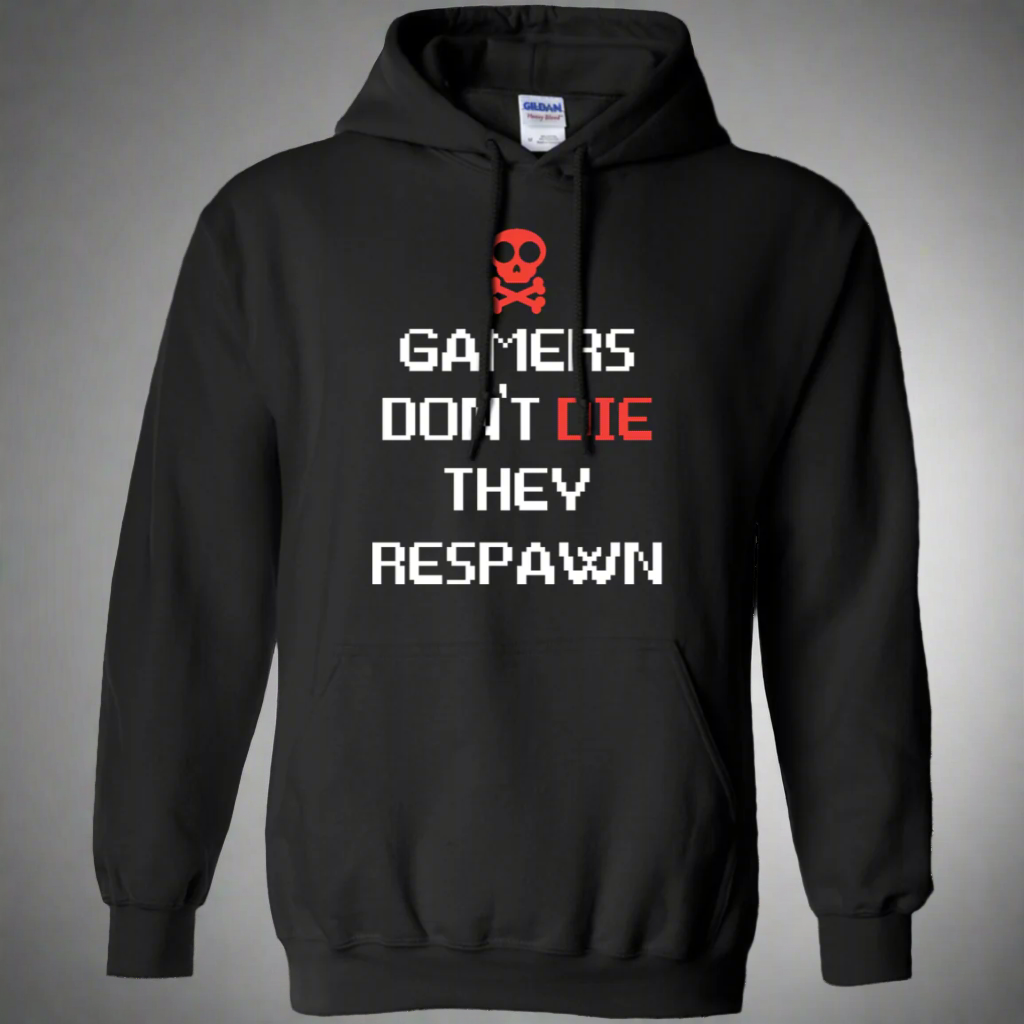 Gamers Don't Die They Respawn 3 Pullover Hoodie 8 oz. Main image