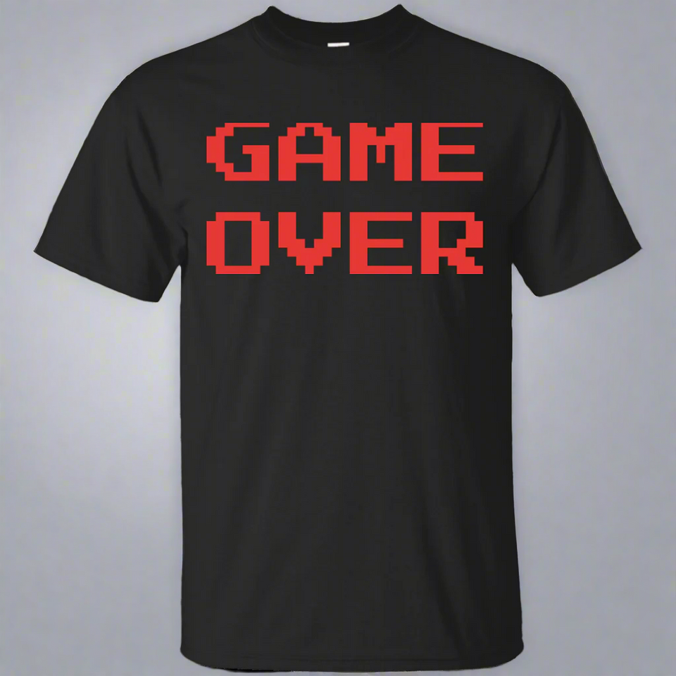 Game Over Retro Classic Video Gaming Shirt