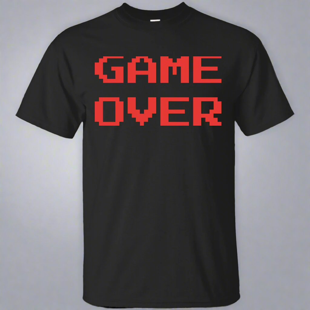 Game Over Retro Classic Video Gaming Shirt