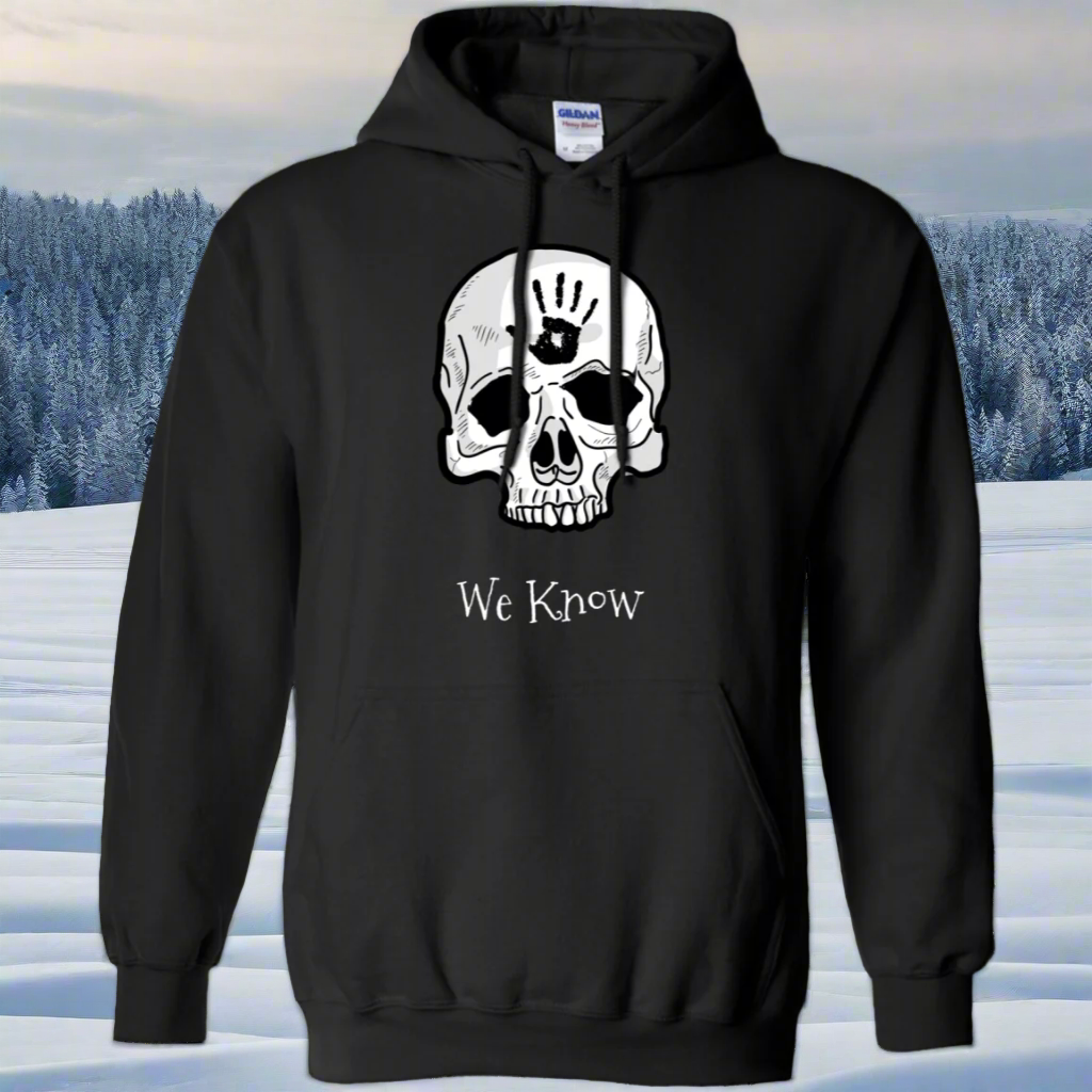 Dark Brotherhood We Know Pullover Hoodie 8 oz. Main image