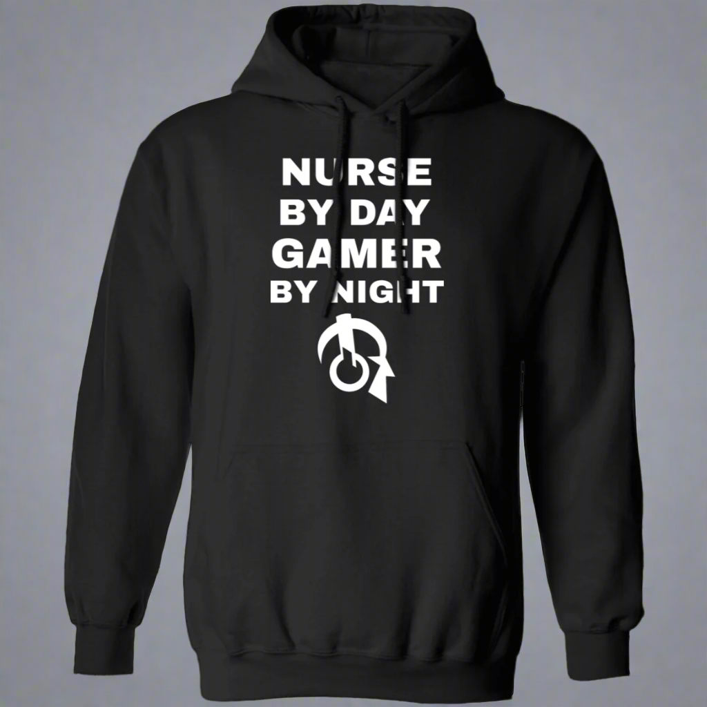 Nurse By Day Gamer By Night Hoodie