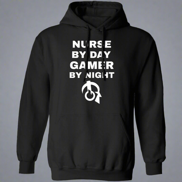 Nurse By Day Gamer By Night Hoodie